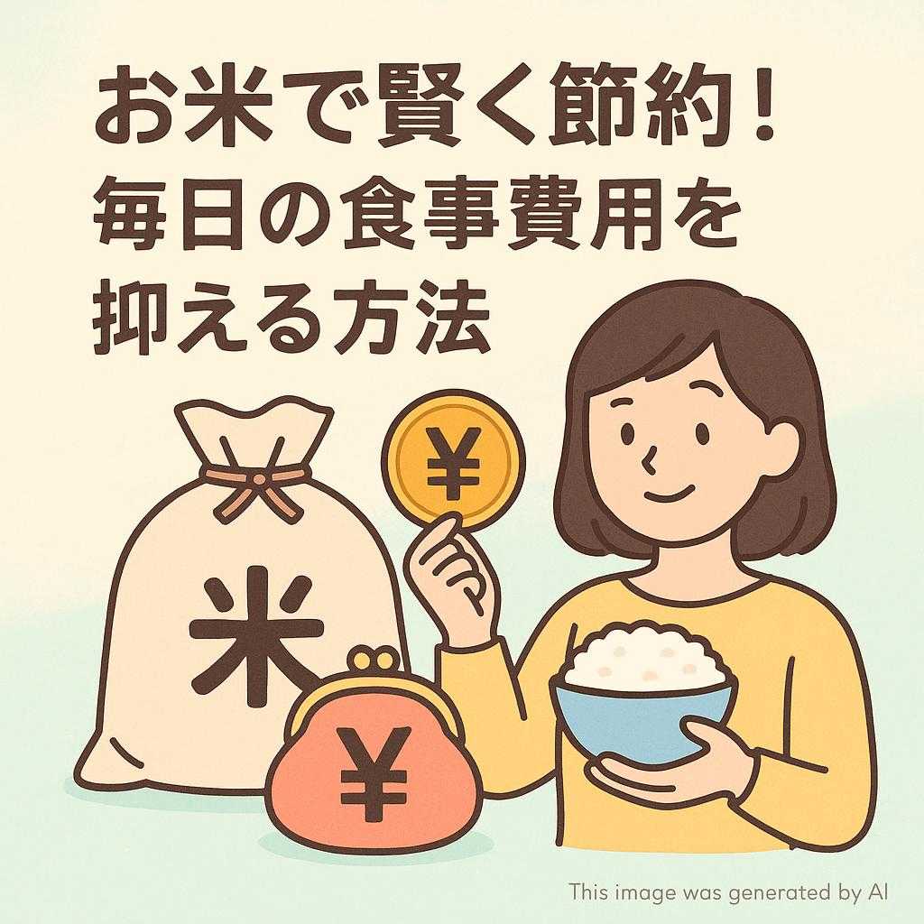 お米で賢く節約！毎日の食事費用を抑える方法